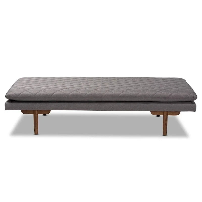 Canapé-lit rembourré en bois Marit Mid-Century Modern