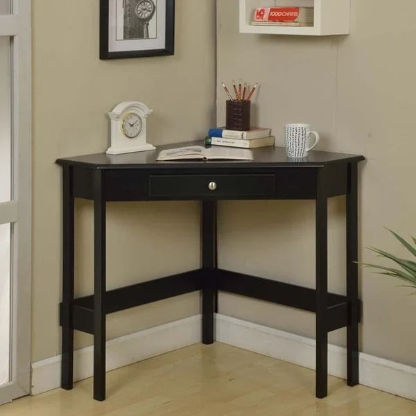 Bureau d'angle contemporain en bois à 1 tiroir