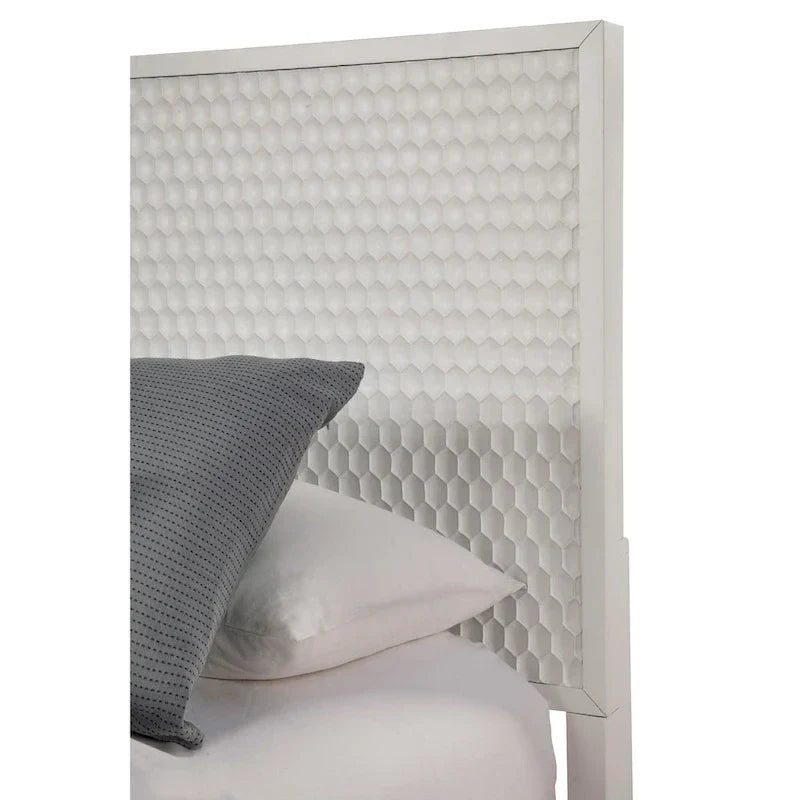 Lit panneau Origins, perle blanche alpine
