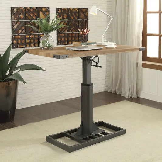 Bureau réglable Kic Industrial noir de 49 po Furniture of America