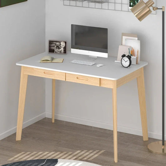Bureau en bois de 39,4W, bureau d'écriture, bureau d'ordinateur