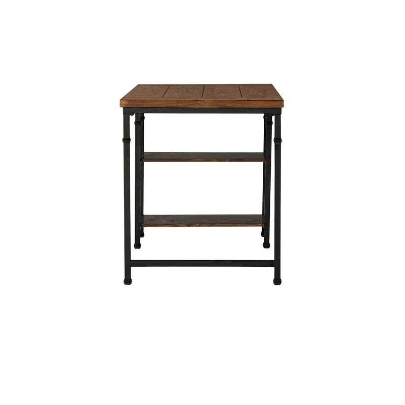Bureau industriel en métal et bois Linon Harrison