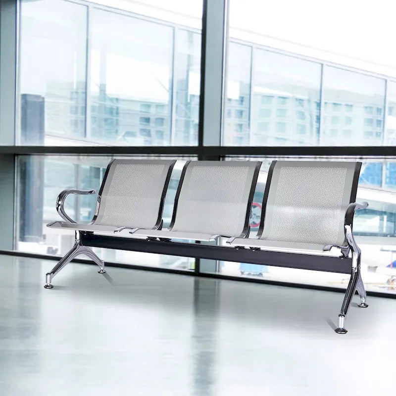 Kinbor Siège d'attente 3 places pour aéroport, banque, salon de coiffure, banc, chaise visiteur