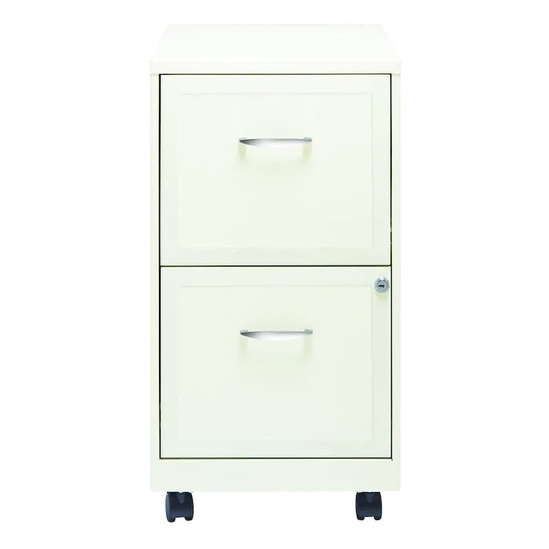 Classeur mobile 2 tiroirs Space Solutions blanc perle