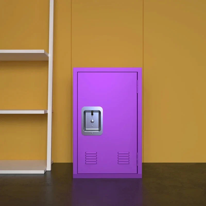 Armoire de rangement compacte, amovible et empilable en acier