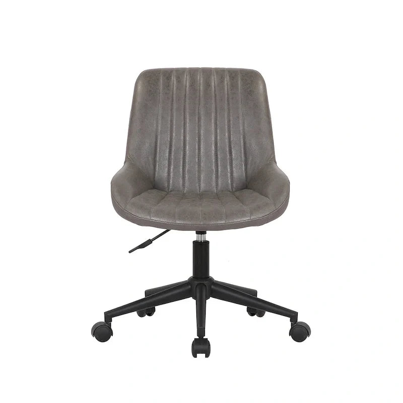 Porthos Home Cabe Chaise de bureau pivotante, Revêtement en microfibre