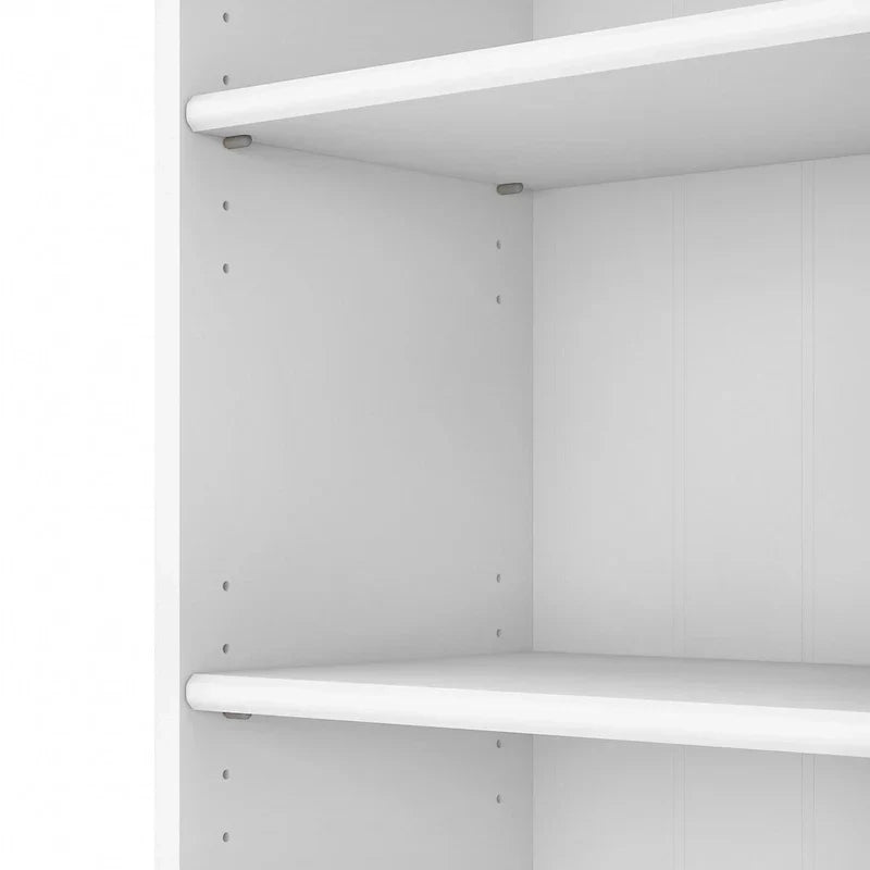 Bibliothèque à 5 étagères Fairview Blanc antique - Antique - 29.57L x 12.09W x 68.94H