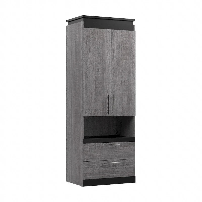 Meuble de rangement haut Orion avec tiroirs et tablette coulissante de Bestar