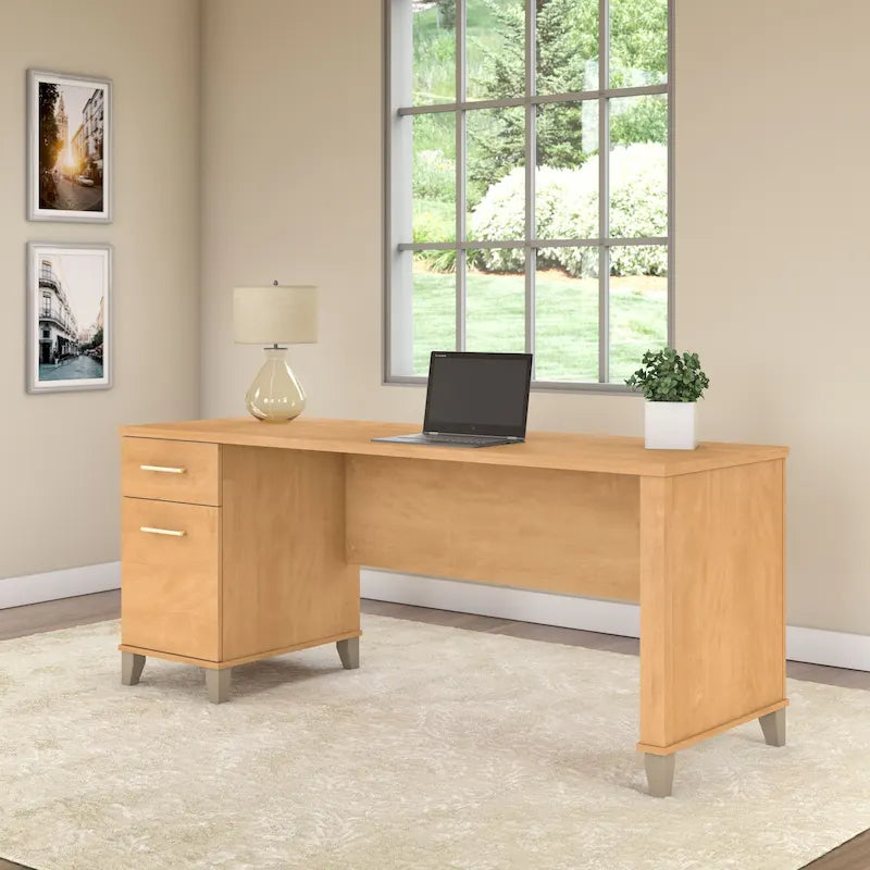 Bureau de direction 72 po Bush Furniture Somerset avec tiroirs de rangement
