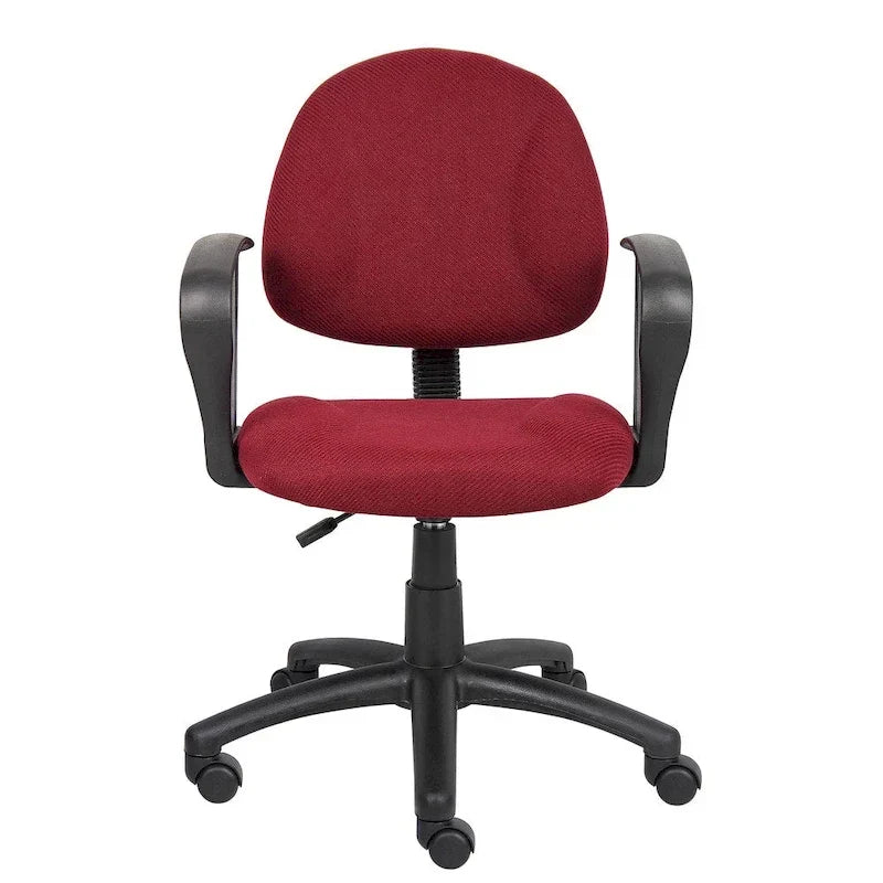 Chaise de travail ergonomique mi-hauteur Boss Burgundy