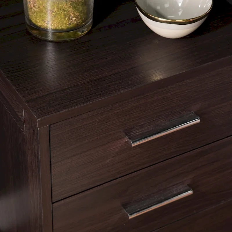 Table de chevet de rangement moderne du milieu du siècle Narva de SEI Furniture