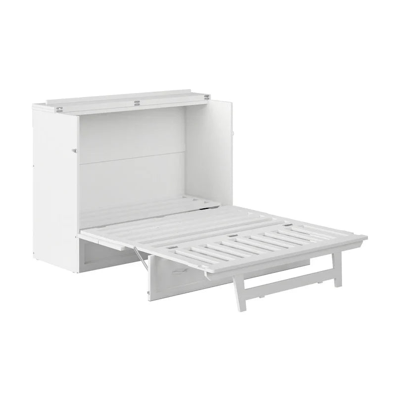 Lit escamotable Northfield avec matelas, blanc