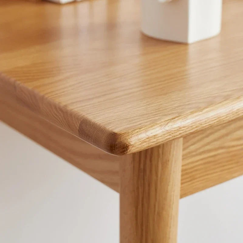 Bureau d'ordinateur en bois massif naturel à 100 %