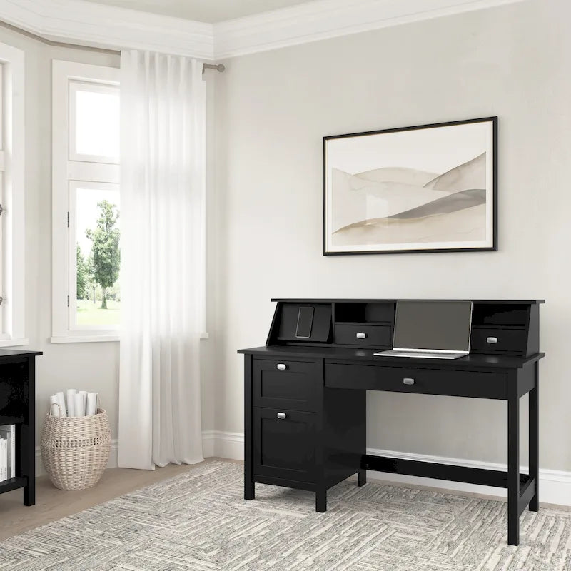 Bureau informatique Broadview 54W avec organisateur de bureau par Bush Furniture
