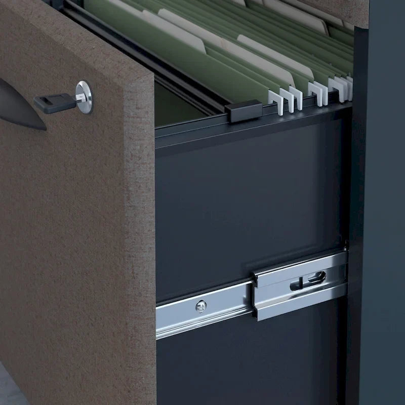 Bureau 48W de la série A avec classeur mobile par Bush Business Furniture