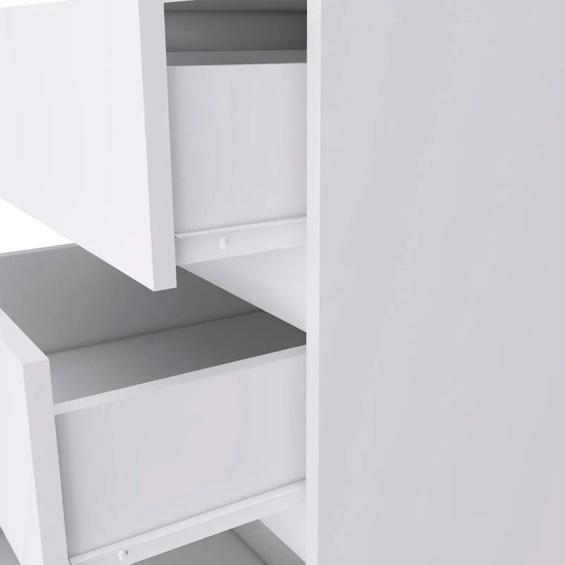 Meuble de classement à 3 tiroirs Artemisa de 66 cm de haut avec 4 roulettes et plateau supérieur