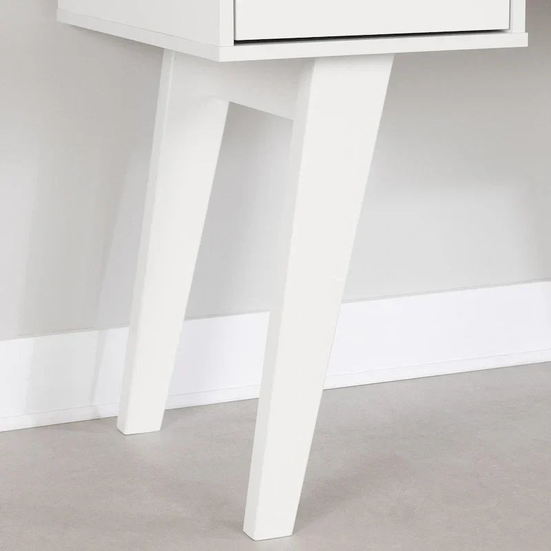 Bureau d'ordinateur Helsy South Shore avec barre d'alimentation