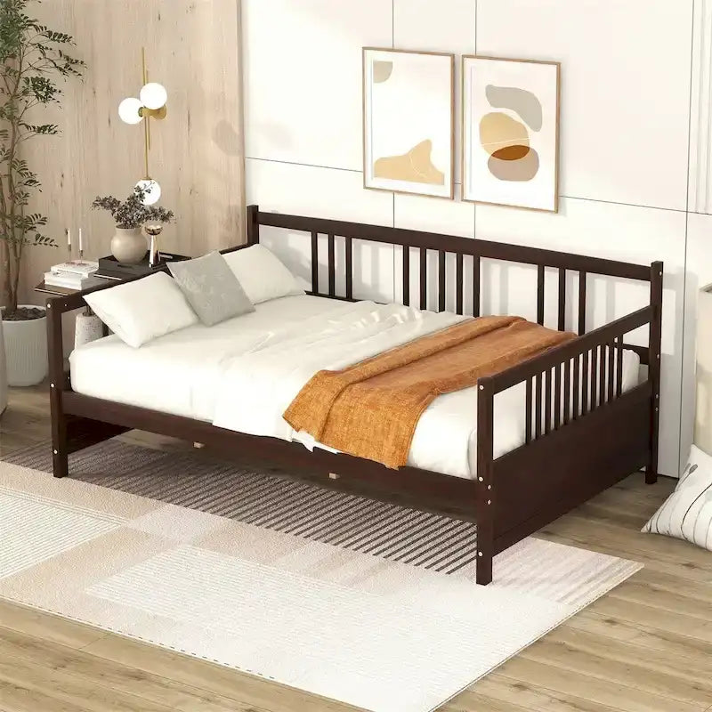 Lit de repos double en bois Merax