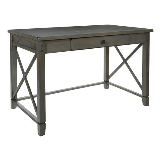 Bureau Hillsboro finition gris patiné