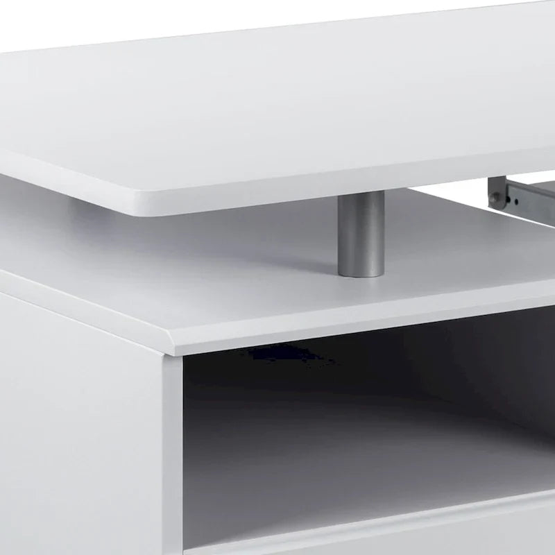 Bureau informatique 3 tiroirs avec tablette clavier