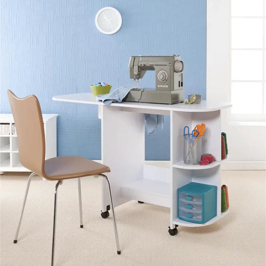 Table de couture pliante blanche SEI Furniture