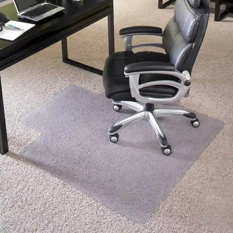 Tapis de chaise en moquette 36 x 48 grand format, capacité 180 kg, avec rebord