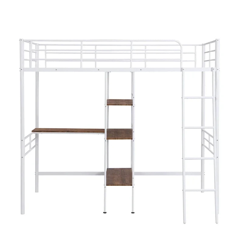 Lit mezzanine en métal double Lit mezzanine en métal double