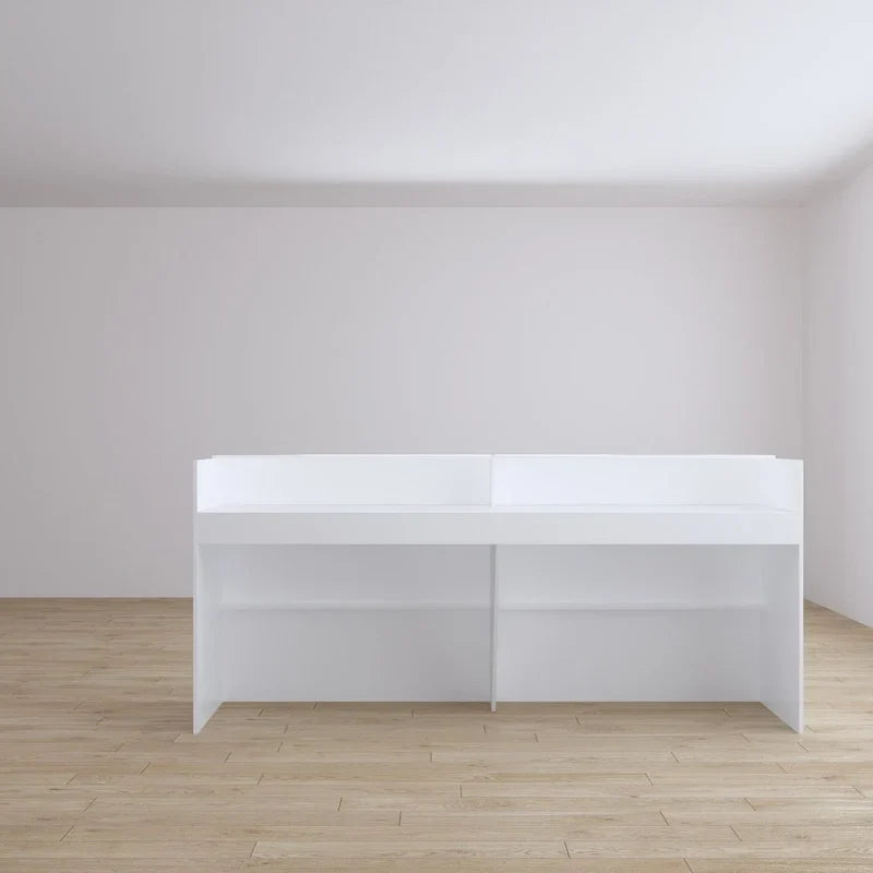 Comptoir d'accueil, dessus de comptoir de transaction, plateau de bureau laminé, table avant