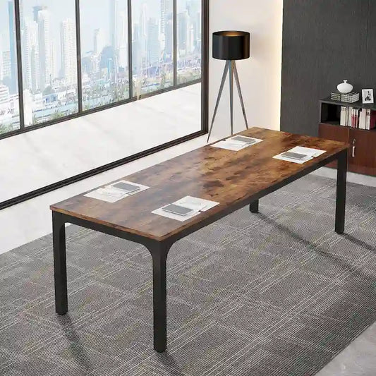 Table de conférence de séminaire d'affaires rectangulaire de 6,5 pieds