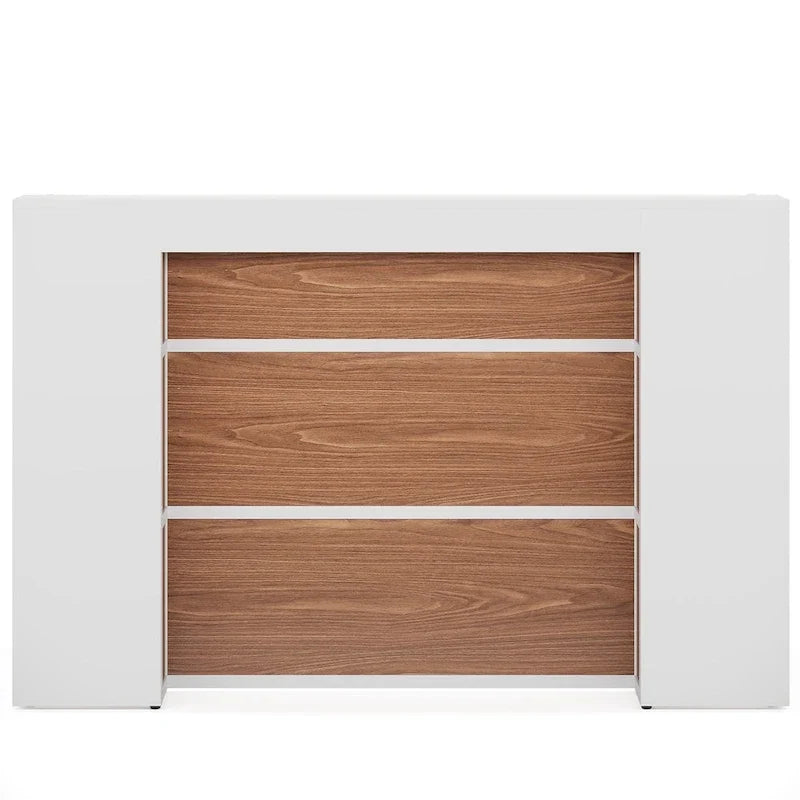 Comptoir de réception de 63 pouces avec lumières LED pour bureau de magasin