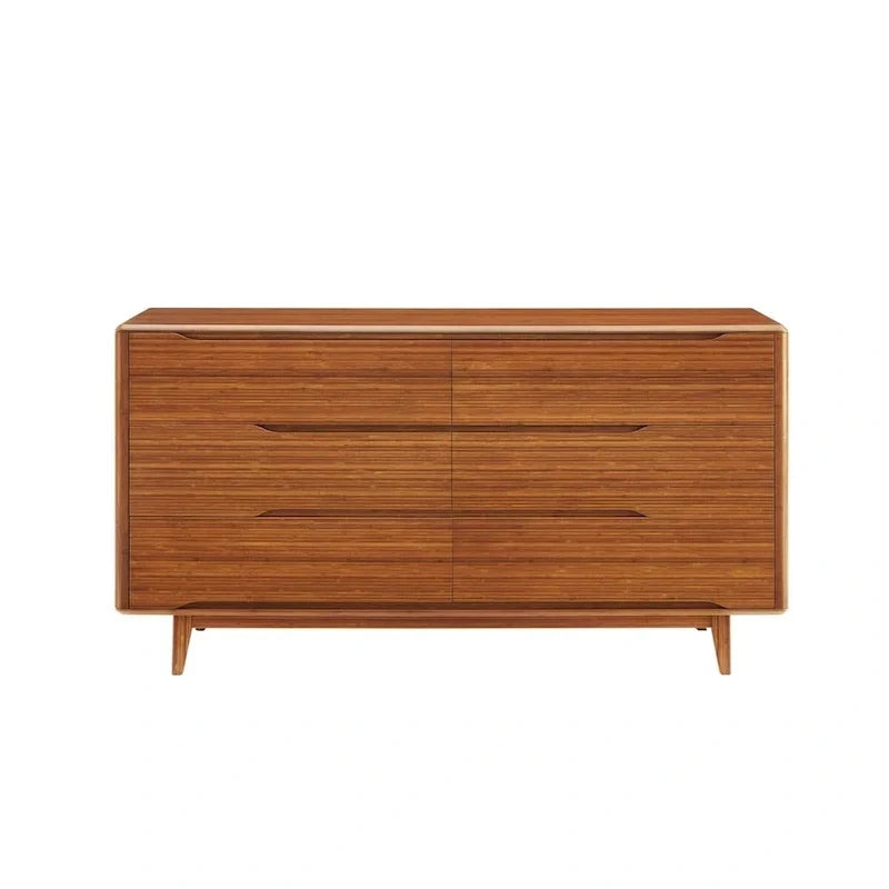 Ensemble de chambre à coucher 4 pièces Dylan Queen avec commode, couleur cuivre