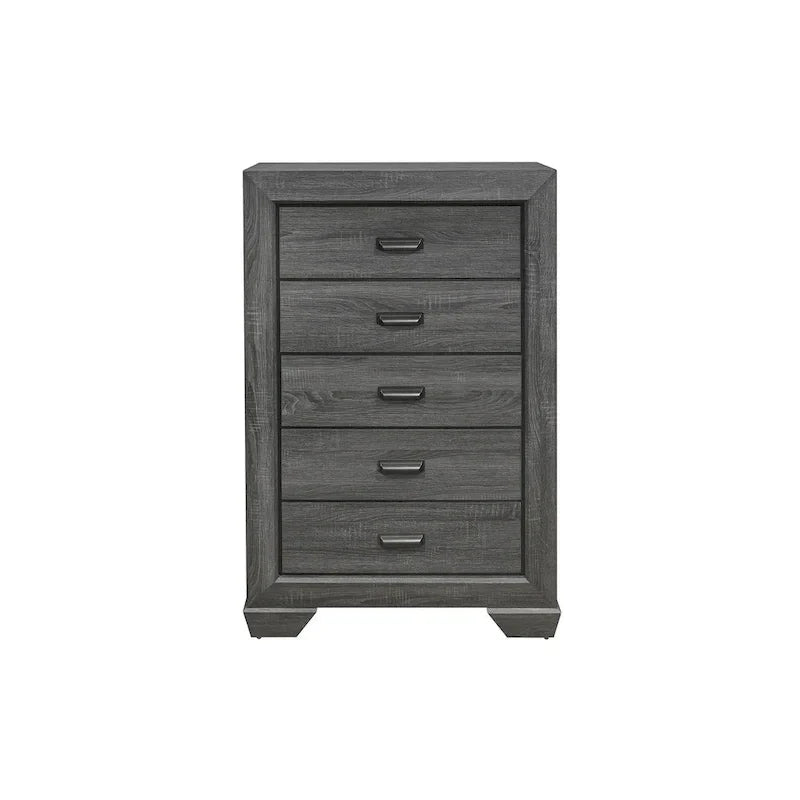 Ensemble de chambre moderne à 3 pièces Valli gris