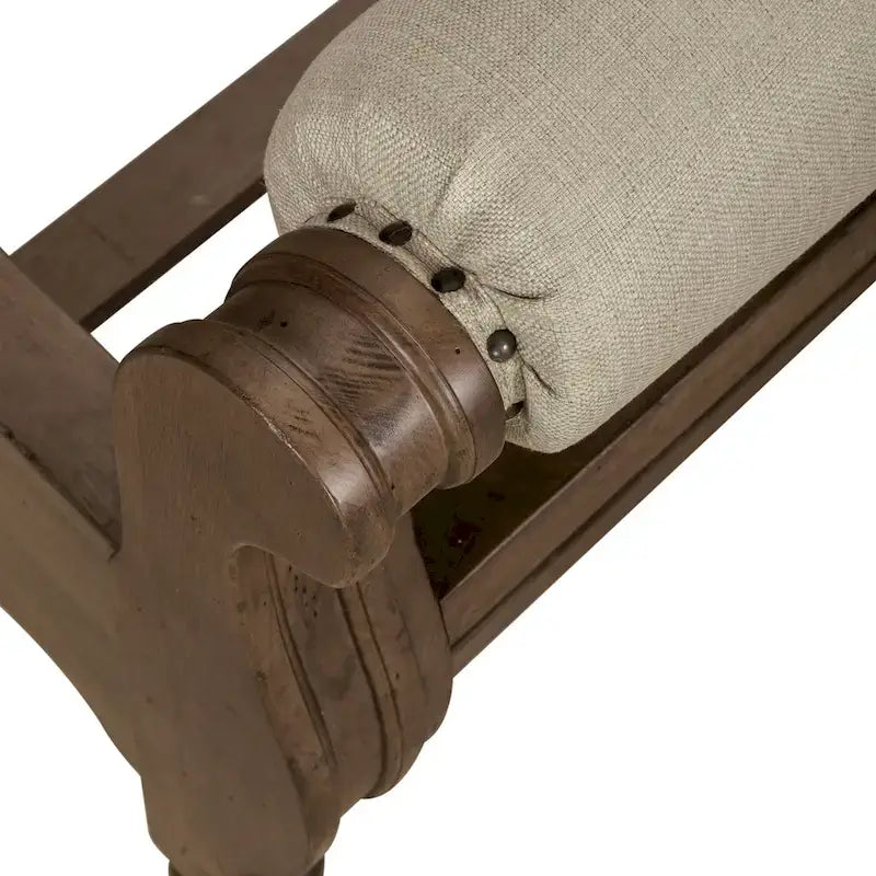 Ensemble de chambre à coucher Americana Farmhouse comprenant un lit traîneau, une commode et un miroir