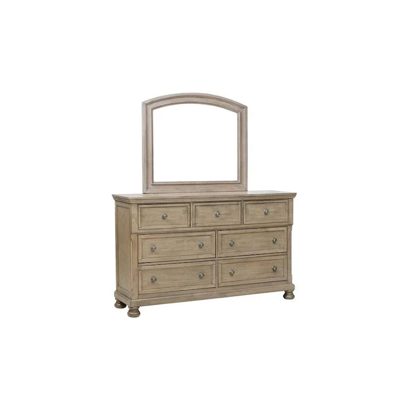Ensemble de chambre à coucher Donald 3 pièces moderne gris avec lit traîneau de rangement et plateforme