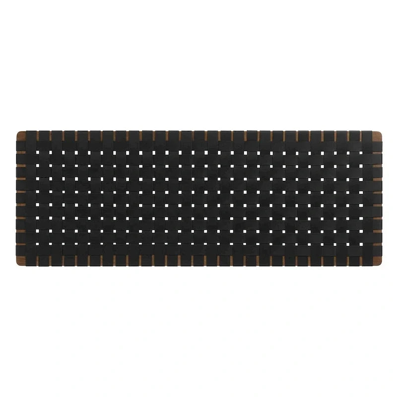 Tête de lit murale tissée en cuir végan Spartan double/grand lit/très grand lit