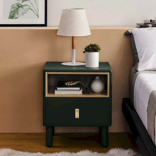 Table de chevet de style moderne avec tiroir