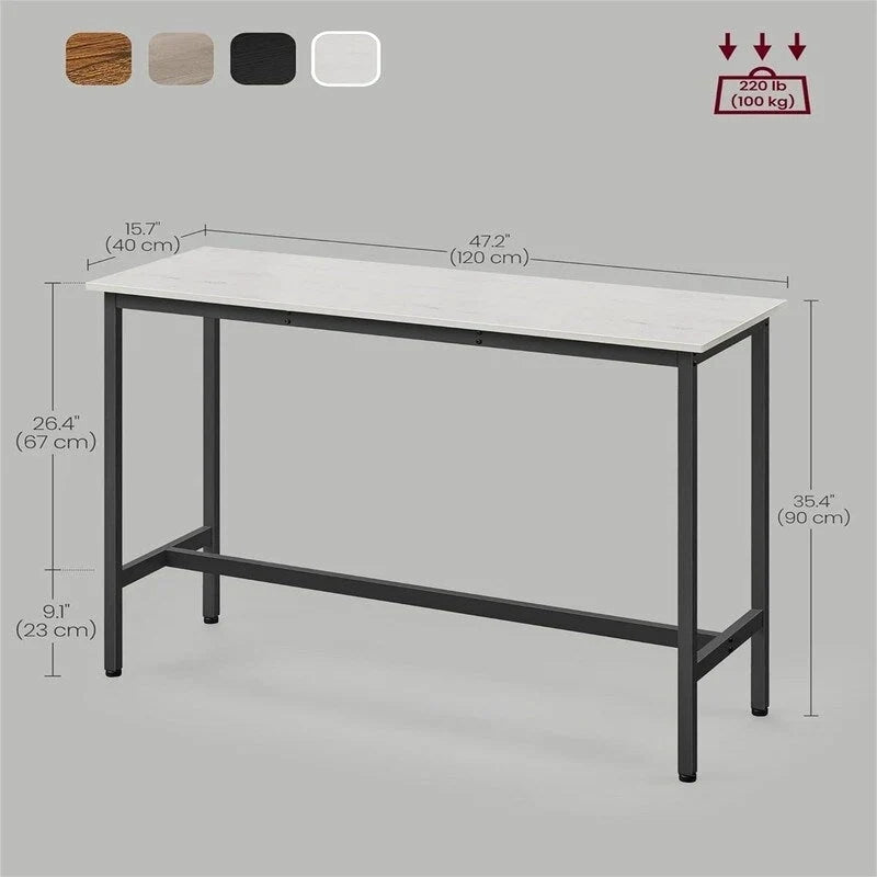 Table de bar étroite et longue