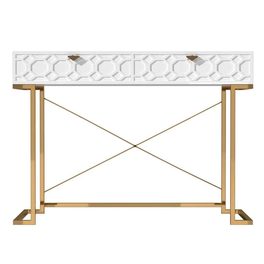 Bureau de rangement brillant pour bureau à domicile avec tiroir
