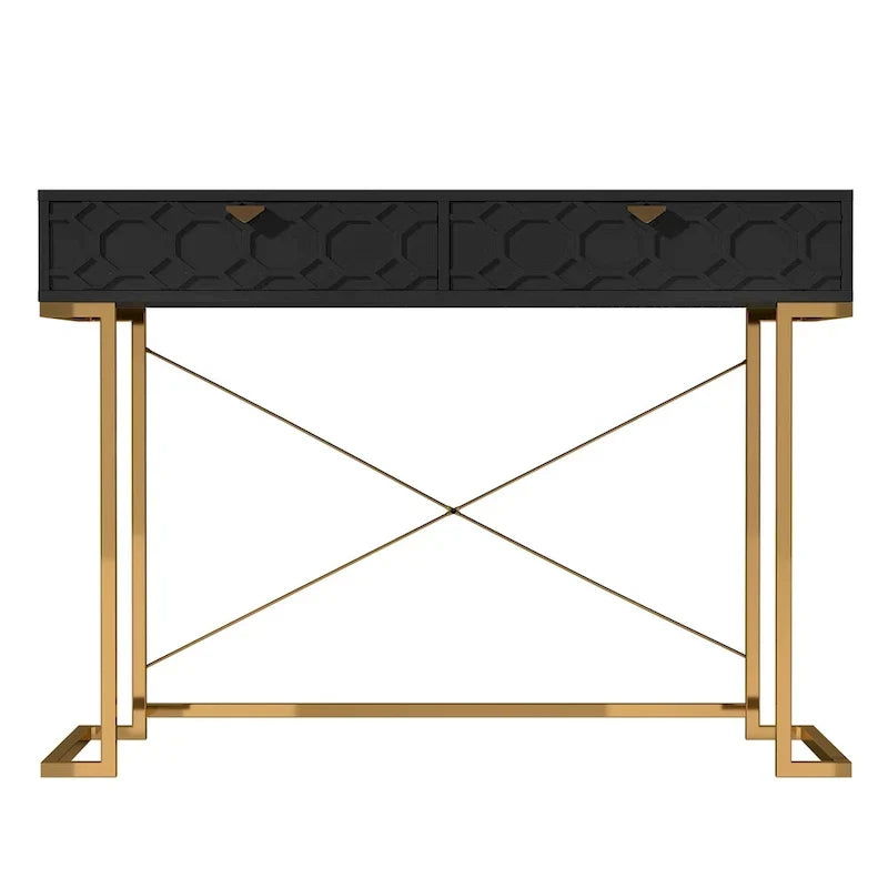 Bureau de rangement brillant pour bureau à domicile avec tiroir