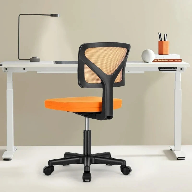 Chaise de bureau en similicuir confortable, chaise de bureau à domicile avec accoudoirs et pivot réglable