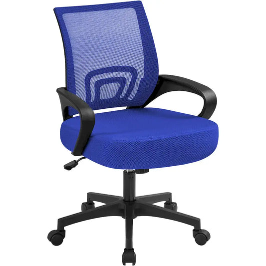 Chaise de bureau ergonomique Yaheetech réglable avec dossier en maille et pivotant