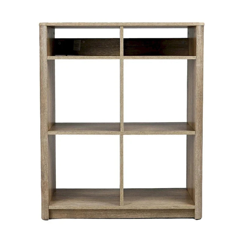 Étagère de table console avec 4 compartiments de rangement cubiques