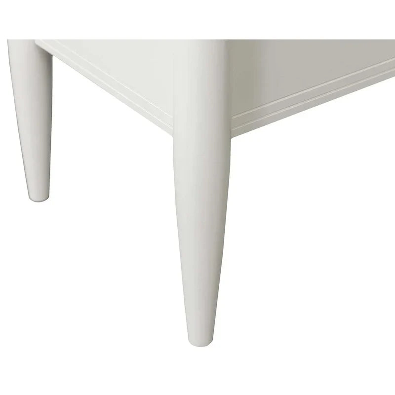 Bureau contemporain demi-piédestal, bureau, bureau d'appoint, blanc