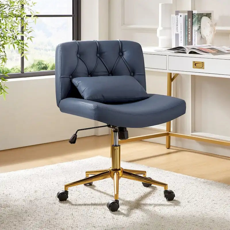 Chaise de bureau pivotante et inclinable Charlie Modern avec coussin par HULALA HOME