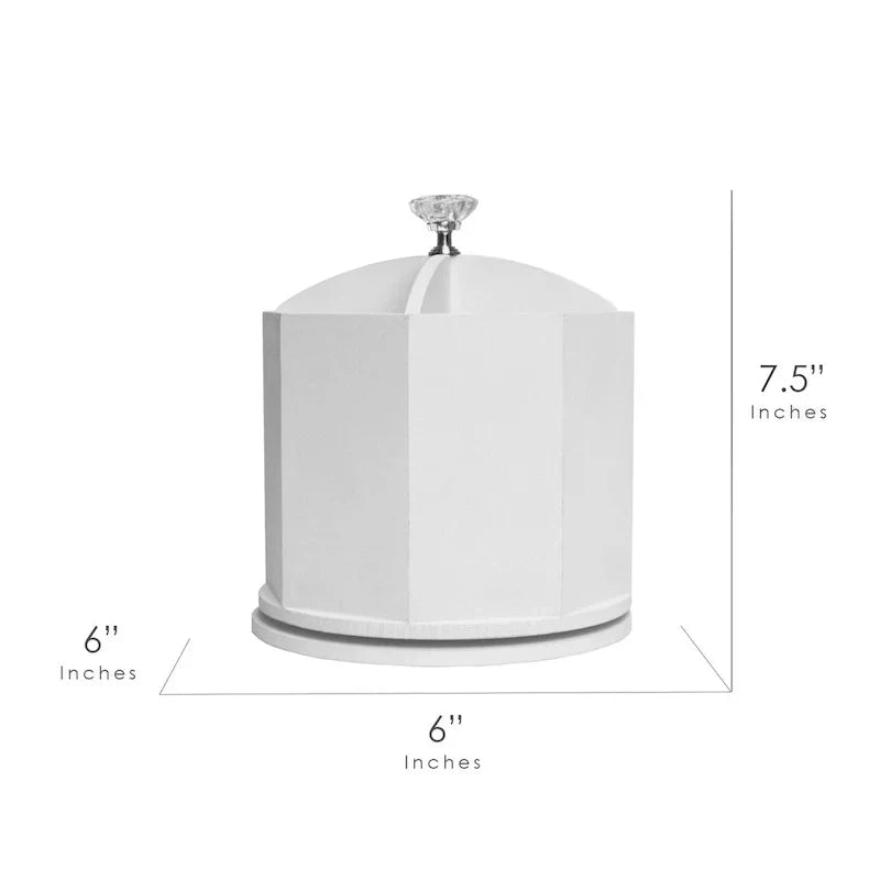 Organisateur de papeterie pivotant American Art Decor - Blanc