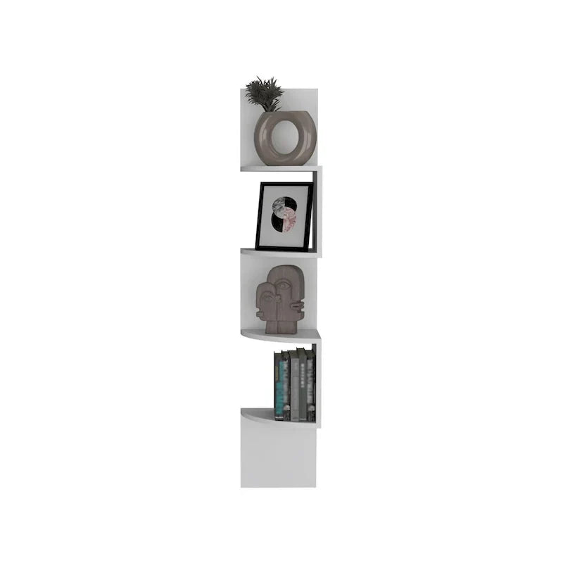 Étagère d'angle, design mural moderne avec étagères multiples