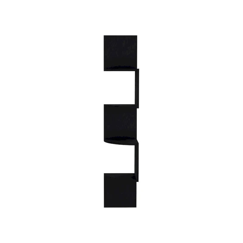 Étagère d'angle, design mural moderne avec étagères multiples
