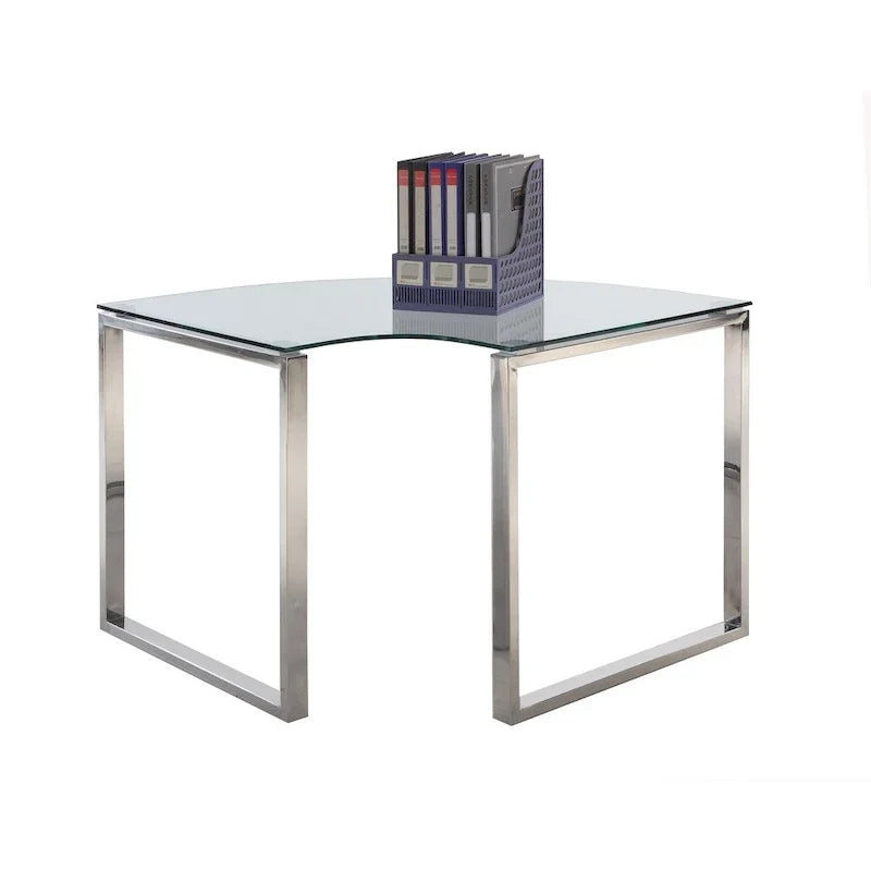 Ensemble de bureau d'ordinateur contemporain en L Somette (ensemble de 3)