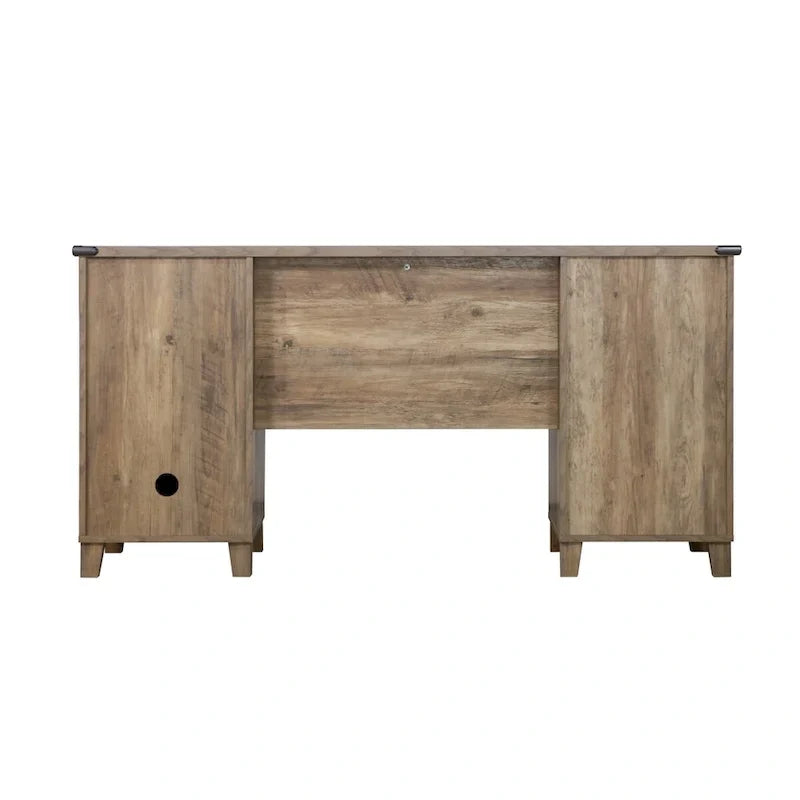 Bureau de direction Oxford Farmhouse en chêne rustique