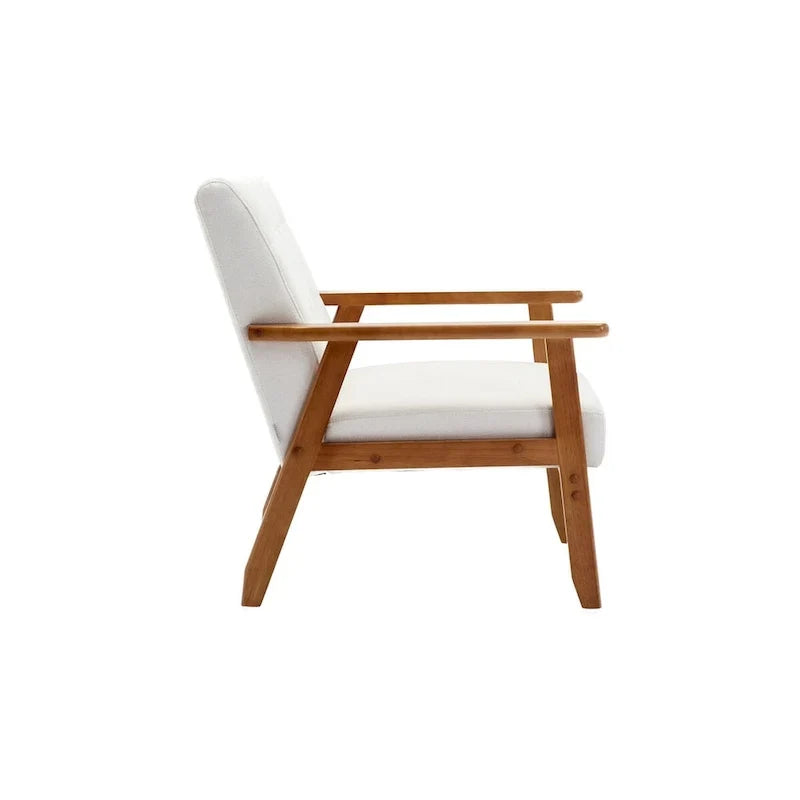 Ensemble de 2 Fauteuils d'Appoint avec Table d'appoint Fauteuil pour Salon Chambre Bureau - 78cm(H) * 64.5cm(L) * 71cm(P)